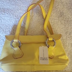 Franco Sarto yellow leather purse